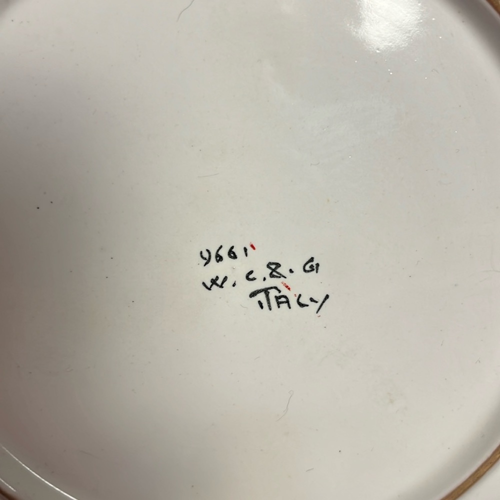 Vintage MCM decorative Italian plate Porcelain - Picture 2 of 2